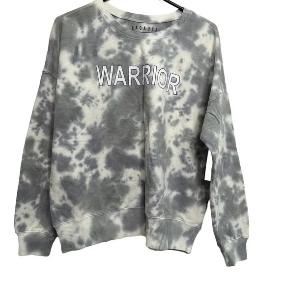 Lacausa Anthropologie NWT’s women’s tie dye Warrior sweatshirt. Size small - Picture 1 of 5